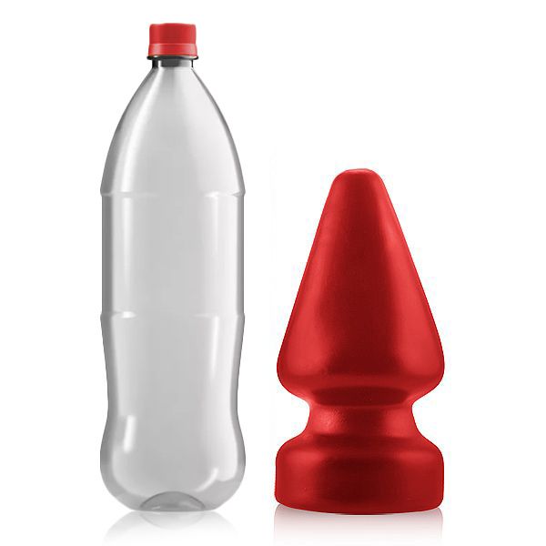 Plug anal gigante vermelho com ventosa 24x11cm - ApoloEX Sex Shop |  Elevando o seu bem-estar a outro nvel.