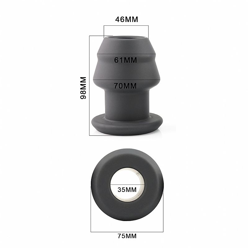 Plug Tnel Anal Vazado em Silicone - 9,8x4,6cm - ApoloEX Sex Shop | Elevando o seu bem-estar a outro nvel. Plug Tnel Anal Vazado em Silicone - 9,8x4,6cm - ApoloEX Sex Shop | Elevando o seu bem-estar a outro nvel.