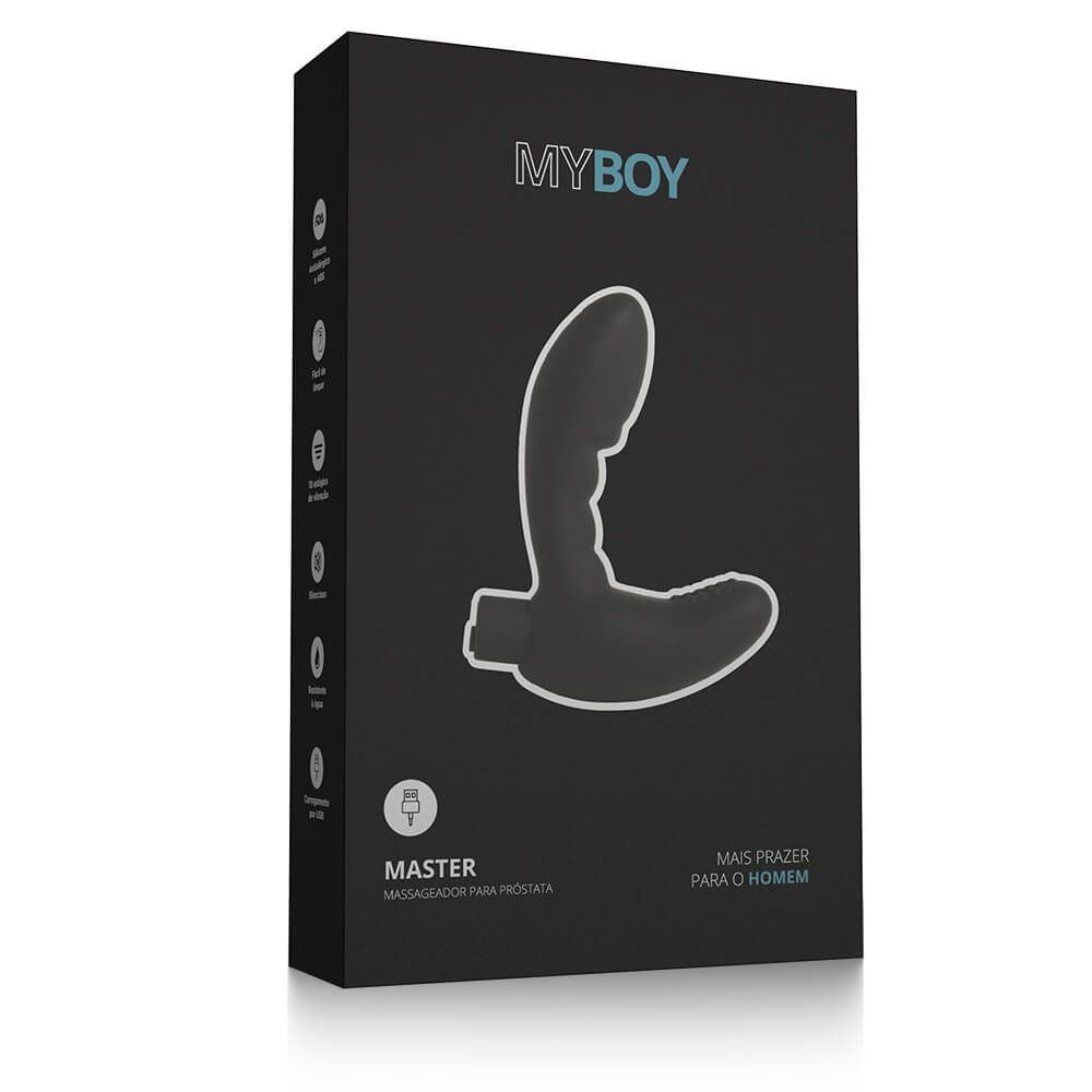 Vibrador de Próstata Recarregável My Boy Master Black - ApoloEX Sex Shop -  Bem-estar íntimo.