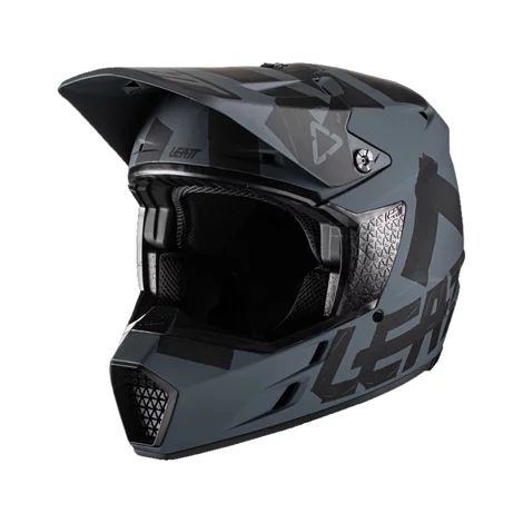 CAPACETE MOTOCROSS TRILHA LEATT MOTO 3.5 PRETO TAM 58 - BIRUTTA PECAS E  ACESSORIOS LTDA