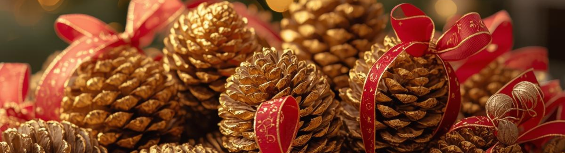 25 Pinhas Douradas Natal