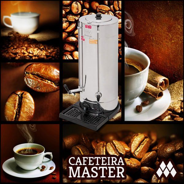 Cafeteira Elétrica Master, Inox, Com Pingador, 6 Litros, Marchesoni,  CF3602, 220V na Balcão e Cia