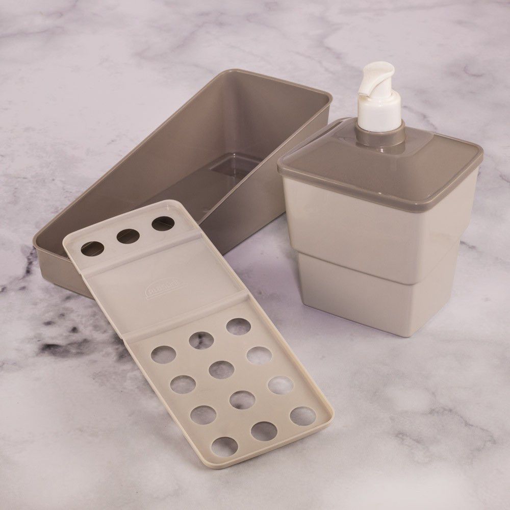 Conjunto Porta Detergente Fendi 600ml Plasutil - Casa Limpa