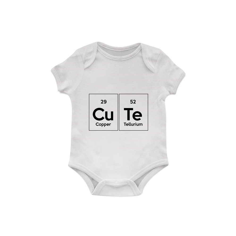Body Para Bebê Elementos de mesa periódica de bebê química divers
