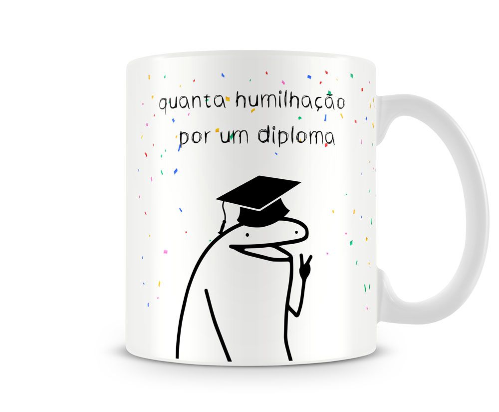 Caneca Meme Boneco Palito Gosto De Resolver Com Calma