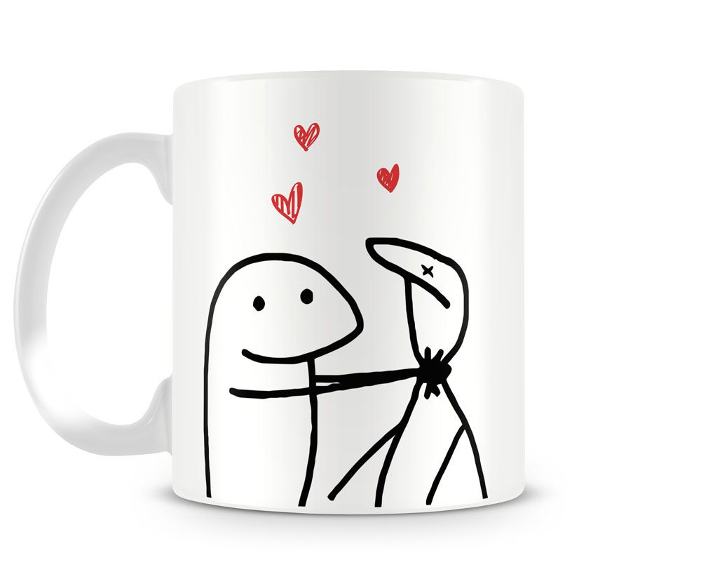 Caneca Meme Boneco Palito