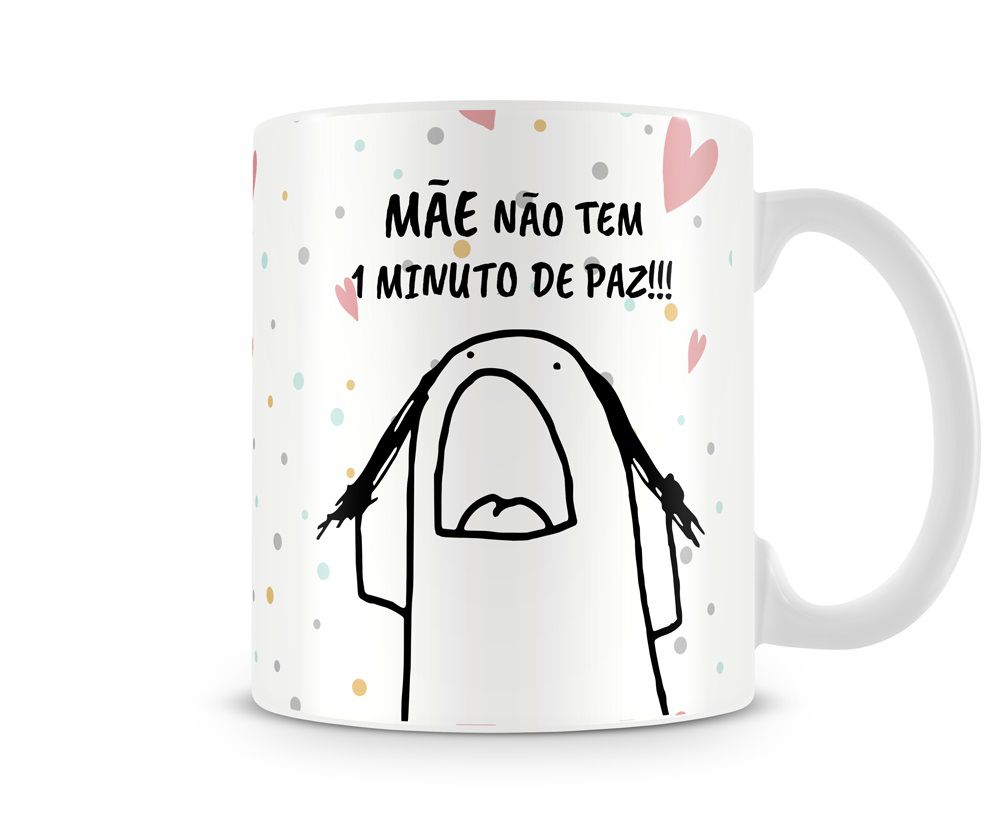 Caneca Flork Meme Boneco Palito Não Tenho Que Passar Boa Impressão