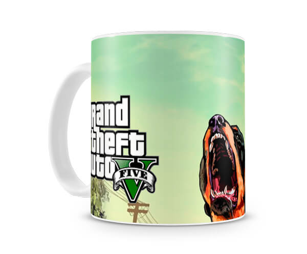 Caneca Jogo GTA V Personagem Franklin