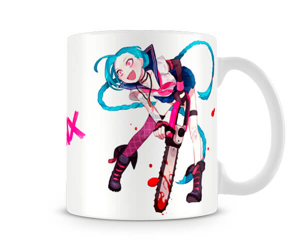 Caneca League Of Legends Jinx Artgeek Loja Nerd De Decoracao E Presentes Do Mundo Geek