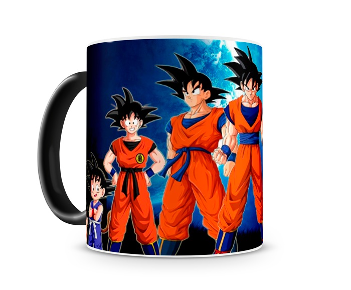 Caneca Dragon Ball Animes Geek Desenho - Branco