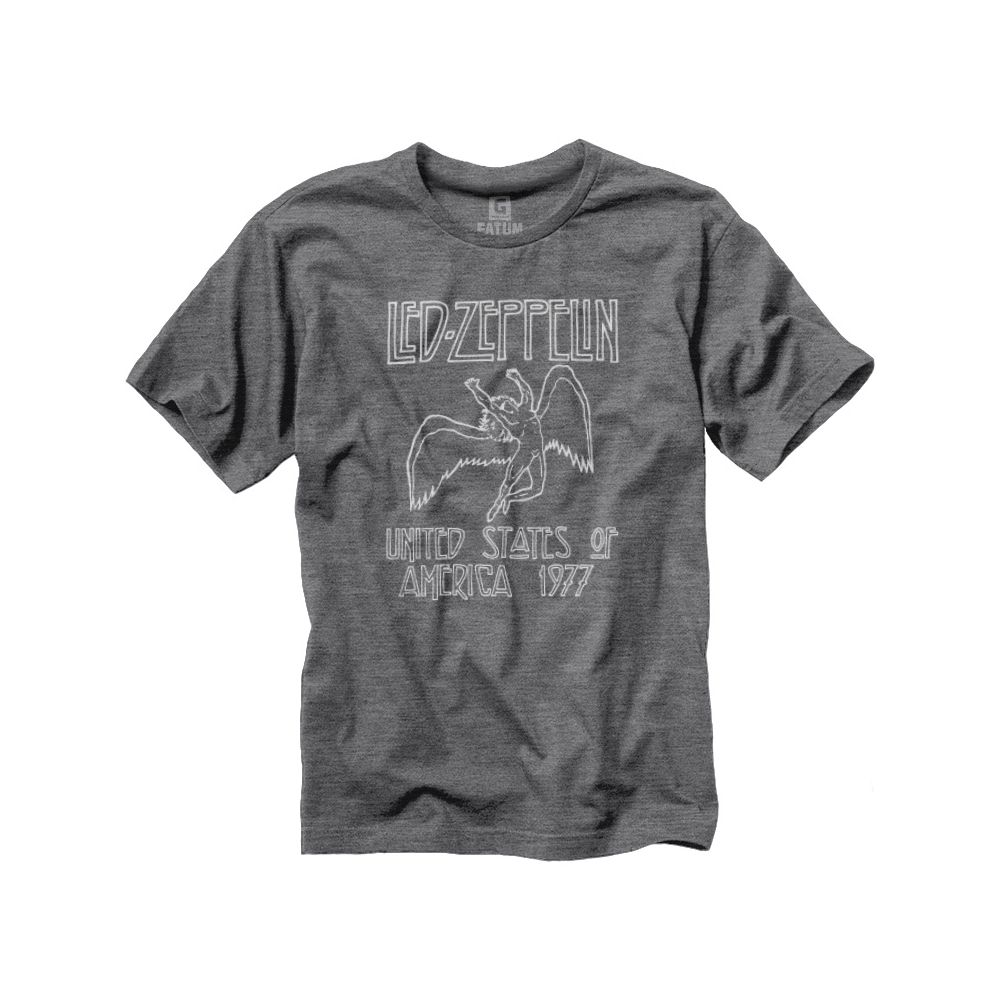 camiseta led zeppelin united states of america 1977