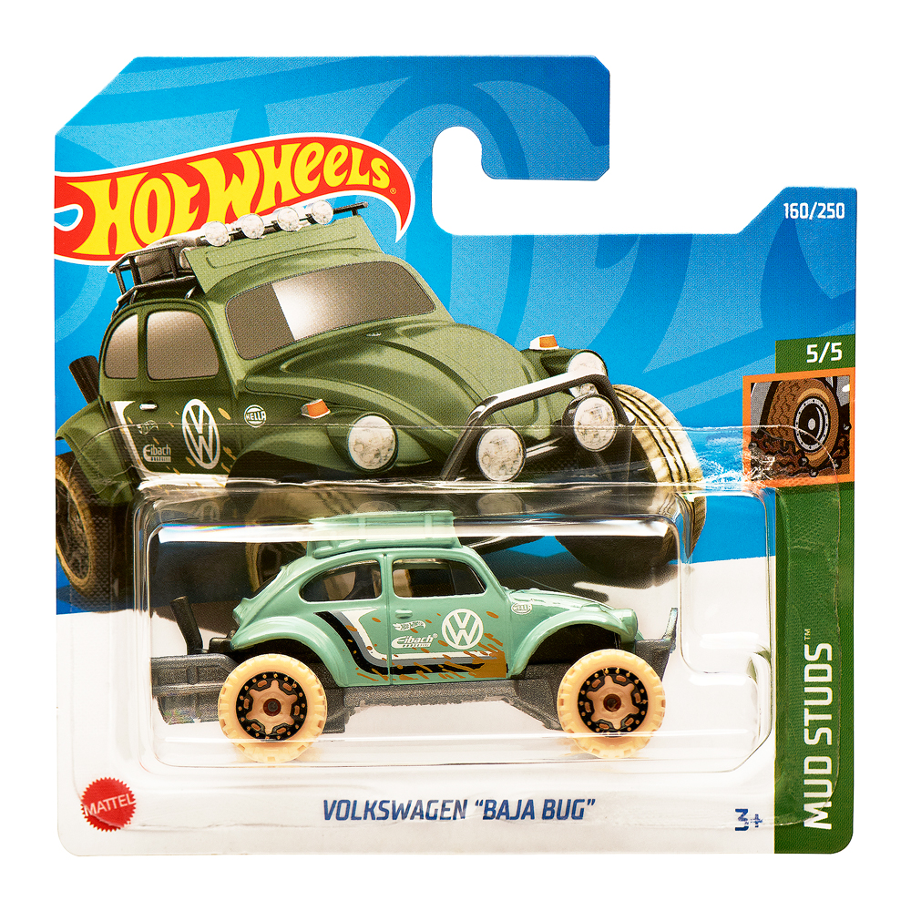 Carrinho Hot Wheels Volkswagen Baja Bug Verde 2022 Lote P HCX74 5