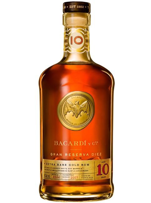 Rum Bacardi 10 anos Gran Reserva Diez - 750 ml - Bebida In Box