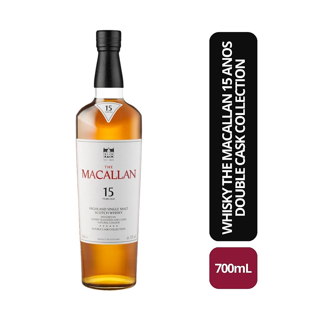 Whisky Macallan 15 anos Double Cask - 700mL - Bebida In Box