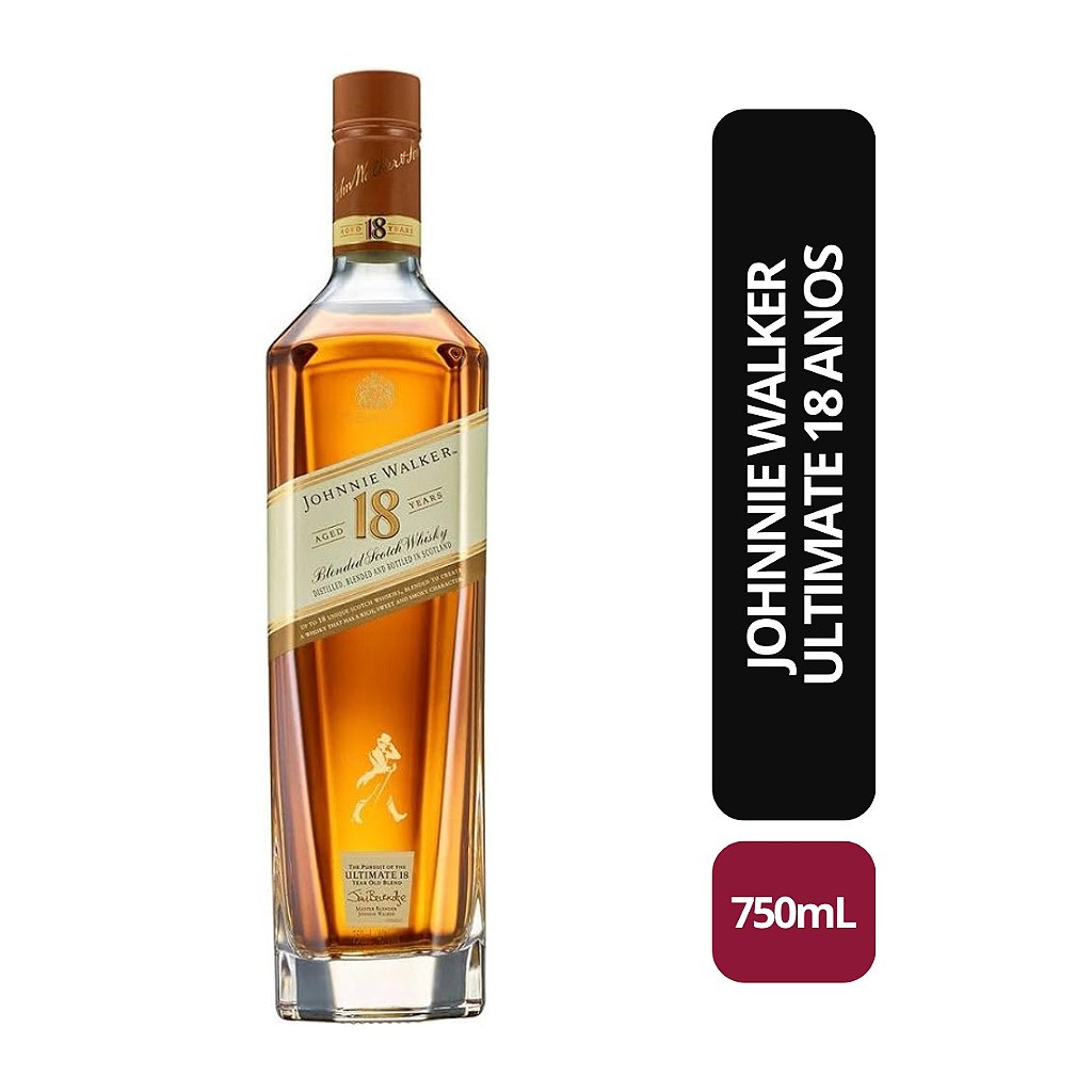 Johnnie Walker Ultimate 18 anos - 750ml - Bebida In Box
