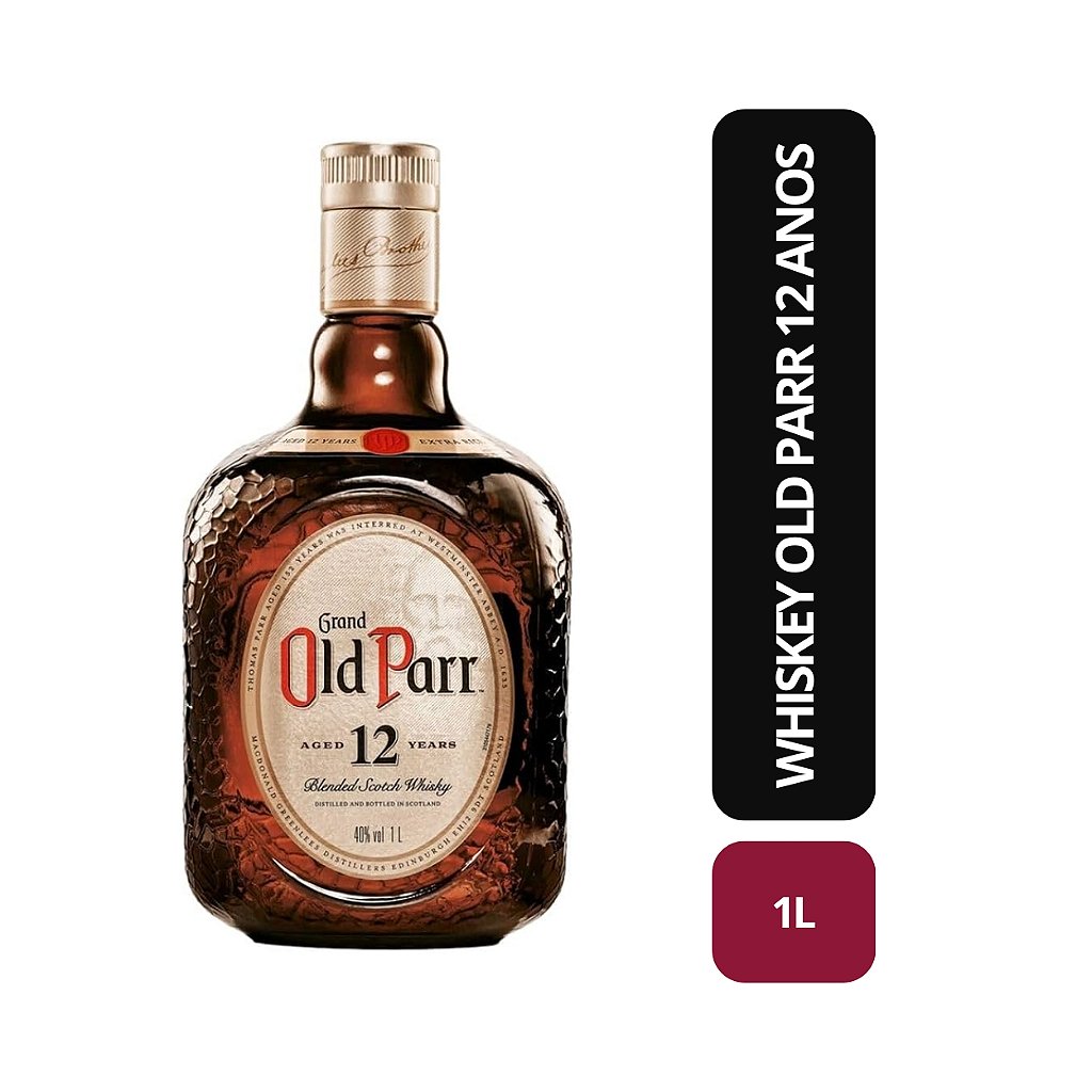 Whisky Old Parr 12 anos - 1L - Bebida In Box