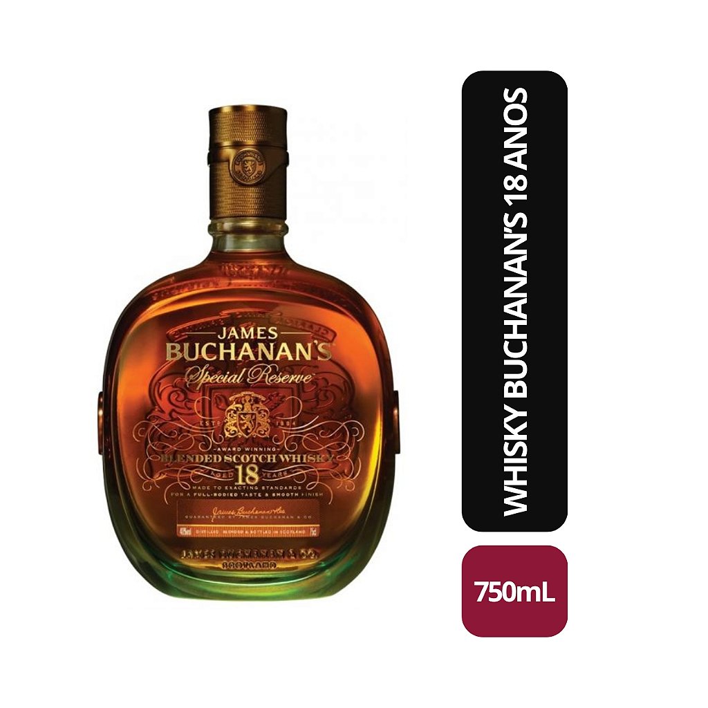 Whisky Buchanans 18 anos - 750mL - Bebida In Box
