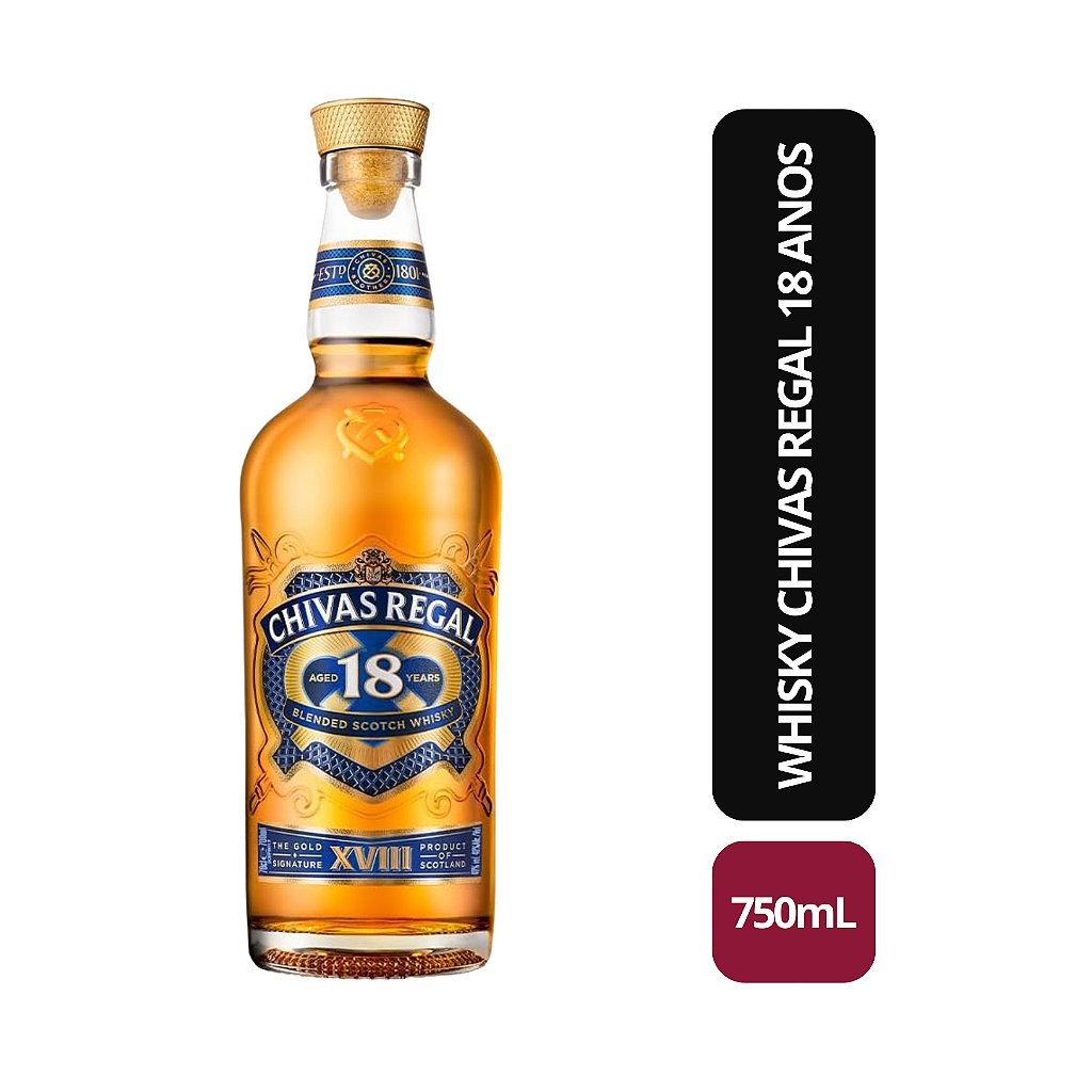 Whisky Chivas Regal 18 Anos - 750mL - Bebida In Box