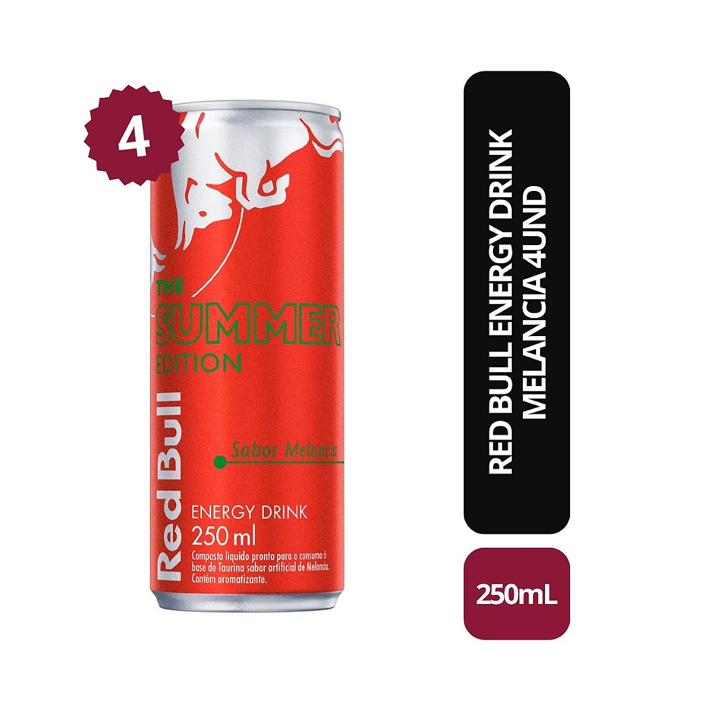 Energético Red Bull Energy Drink, Melancia Edition - 250 ml (4