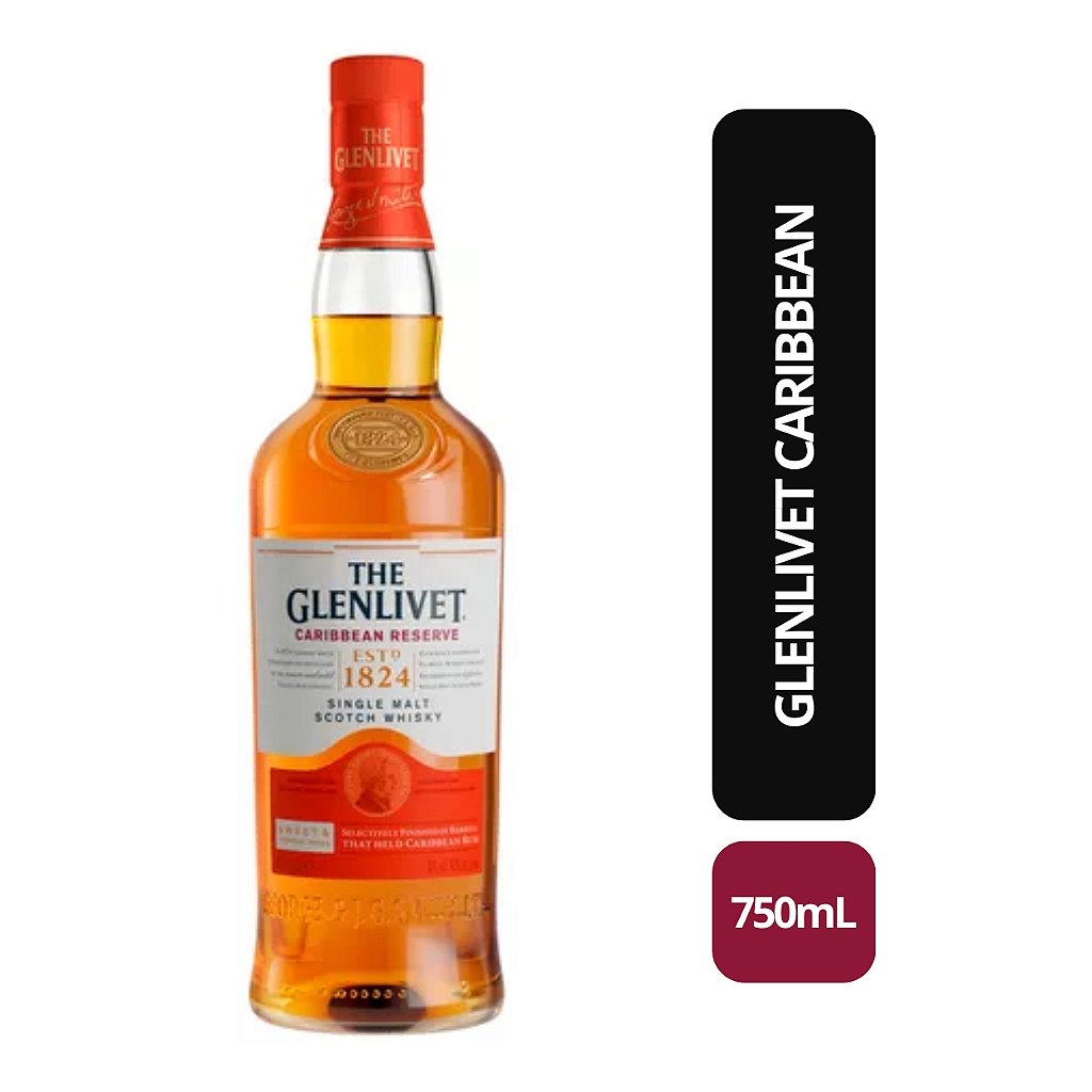 最高級のスーパー - 750ML - Caribbean Glenlivet Bebida Box In ウイスキー