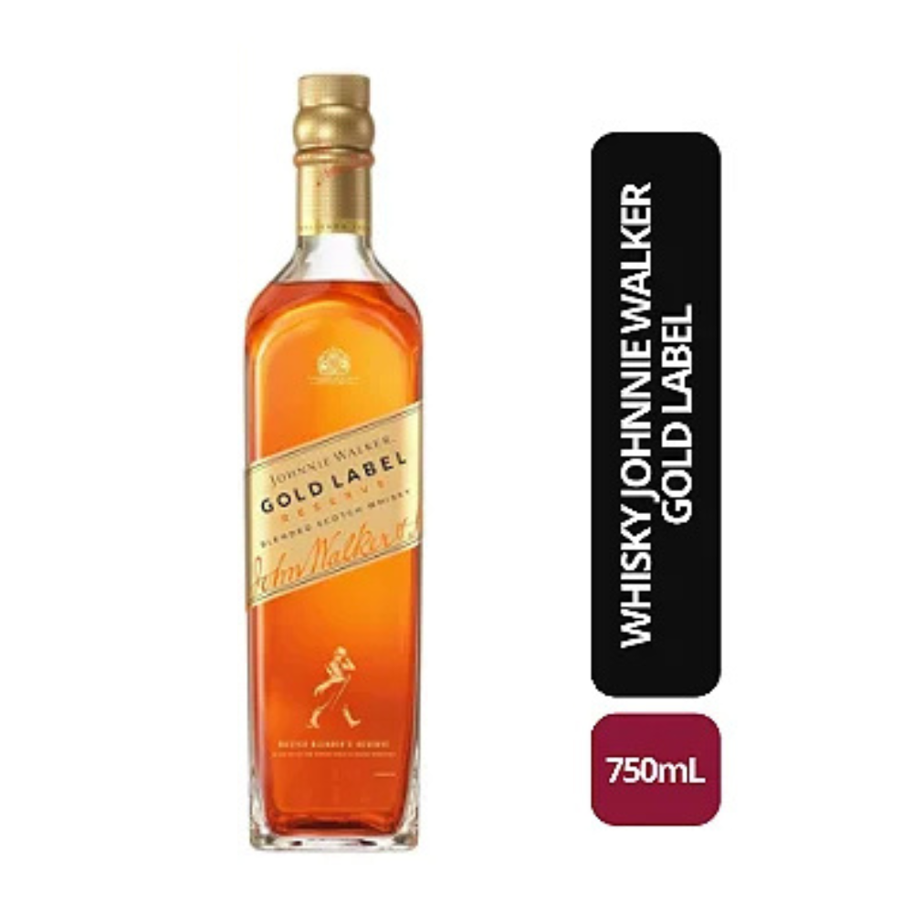Johnnie Walker Gold Label 15年 750ml Whisky Johnnie Walker Gold Label - 750mL - Bebida In Box