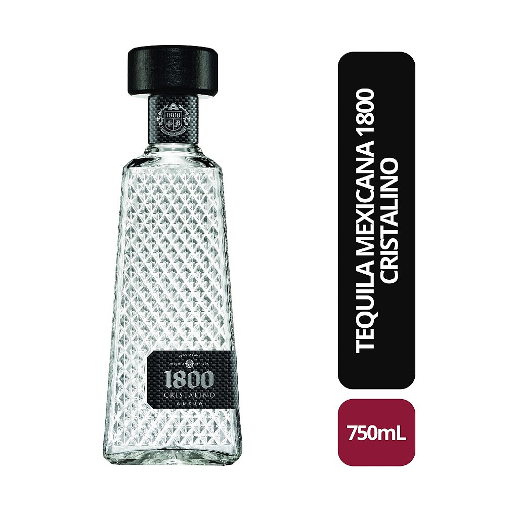 1800 Cristalino テキーラ 750ml TEQUILA MEXICANA 1800 CRISTALINO - 700ML - Bebida In Box