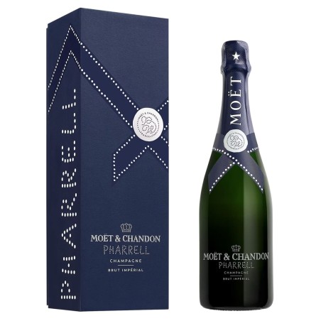 CHAMPAGNE MOET & CHANDON X PHARRELL WILLIAMS CASE BLUE EDIÇÃO