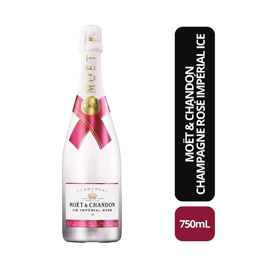 Moët&ChandonCuvéeDomPérignonRosé1990 Moët & Chandon Champagne Rosé Impérial Ice - 750ml - Bebida In Box