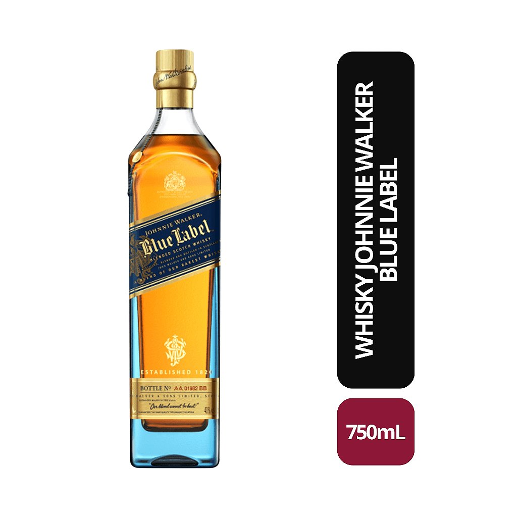 Whisky Johnnie Walker Blue Label 750mL - Bebida In Box