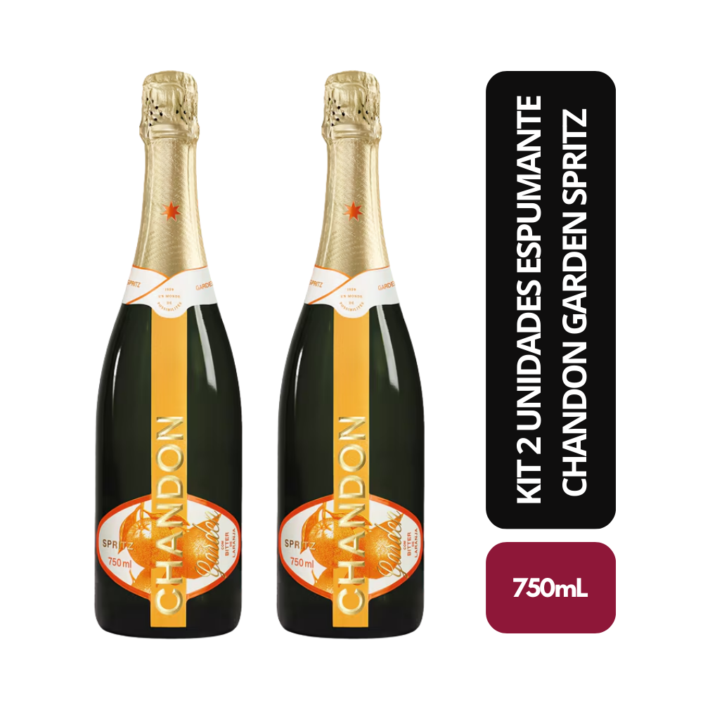 Kit 2 unidades Espumante Chandon Garden Spritz - 750mL - Bebida In Box