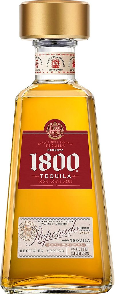 Tequila Mexicana 1800 Reposado - 750ml | Bebida Premium - Bebida