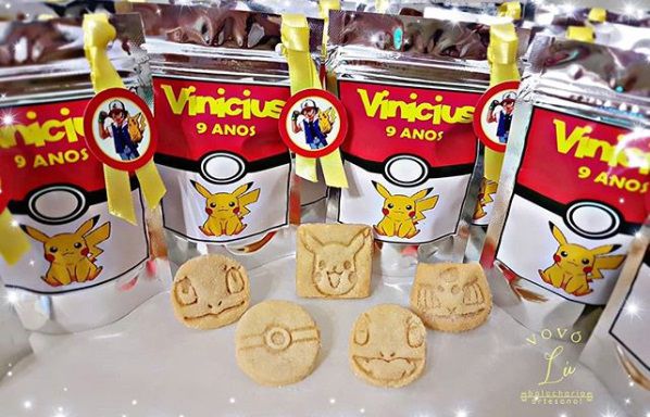 Kit de Cortadores de Biscoito Tema Pokémon - Rosto - Mãe com Açúcar