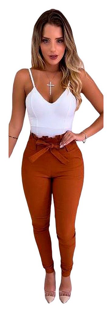 calça bengaline com laço