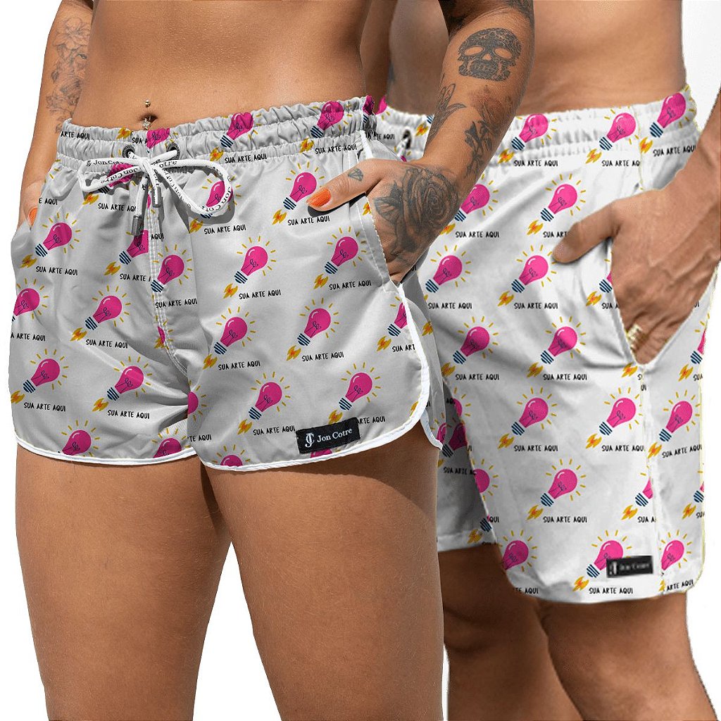 bermuda personalizada casal