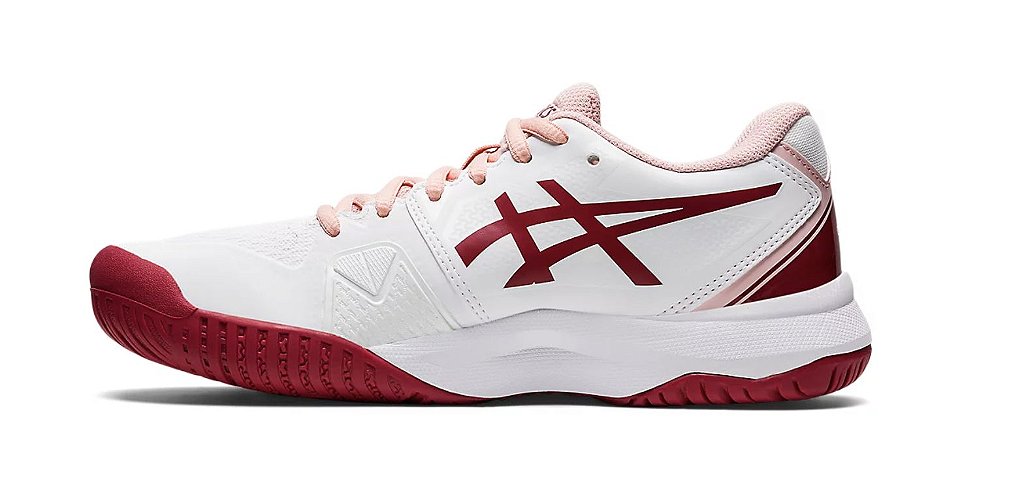 Asics vermelho e branco online