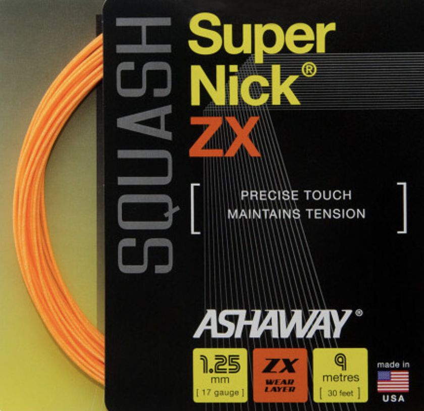 Set de corda Ashaway SuperNick ZX Laranja 17g 1.25 mm (9 metros