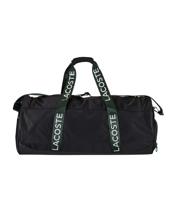 Raqueteira Bolsa Lacoste L23 Preto e Verde - Squash Store