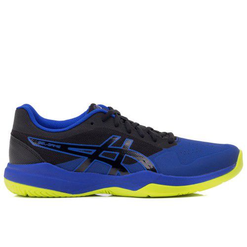 tenis asics preto e azul