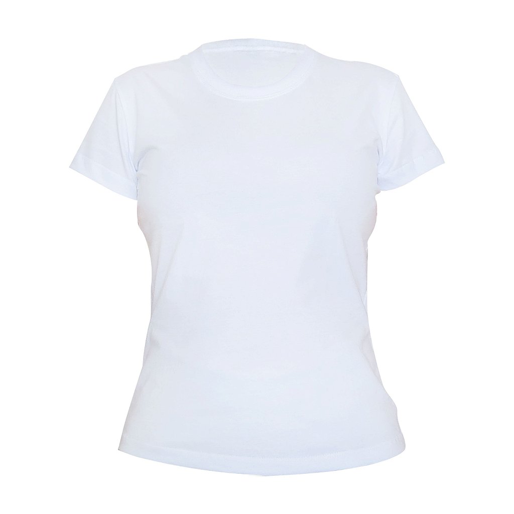 Camiseta Algodão Branca Feminina - Sansar Camisetas - Comprar Camisetas  Direto da Fábrica