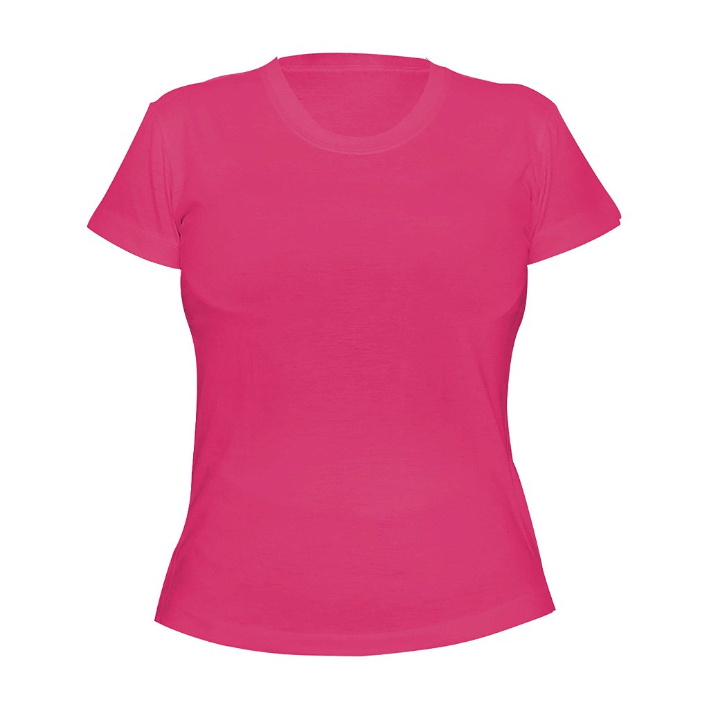 Camiseta Poliéster Anti Pilling Rosa Pink Feminina - Sansar Camisetas -  Comprar Camisetas Direto da Fábrica