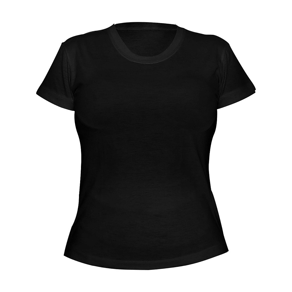 Camiseta PV (Malha Fria) Preta Feminina - Sansar Camisetas - Comprar  Camisetas Direto da Fábrica
