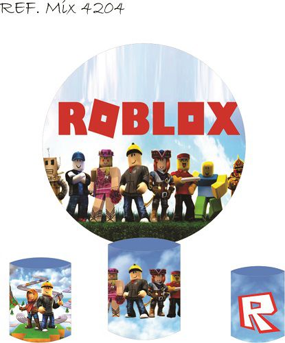 Painel Redondo E Capa Para Cilindros Roblox Mix Estilos Fundos Fotograficos - jogo roblox de feria para meninas