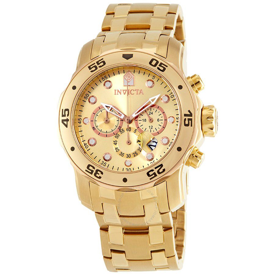 invicta feminino dourado