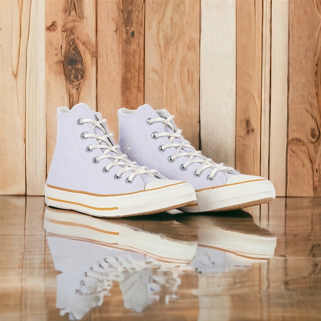 Tênis Converse Chuck Taylor All Star Feminino Branco / Lilás