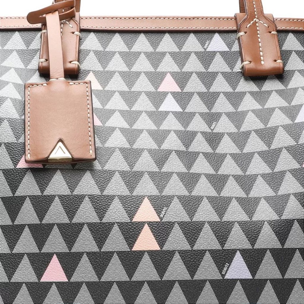 triangle leather bolsa