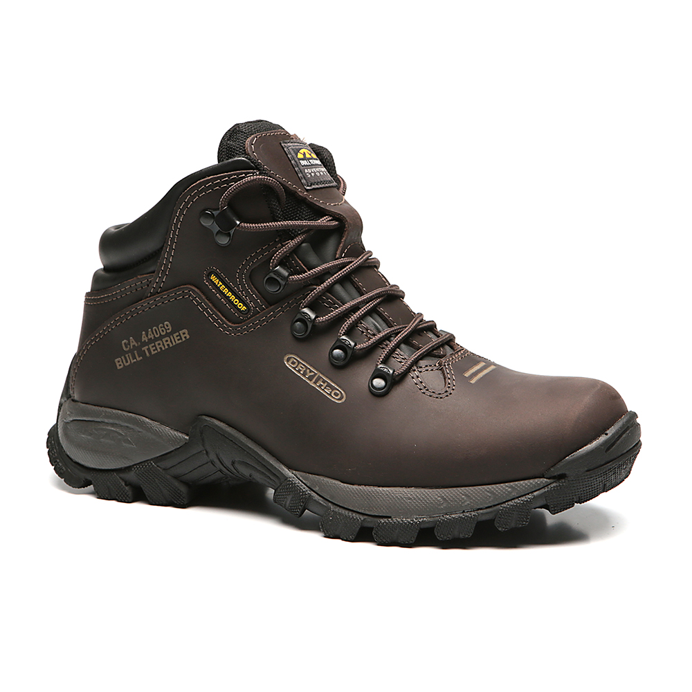Bota Trekking Bota Bull Terrier Couro Couro Masculina Bota Bull