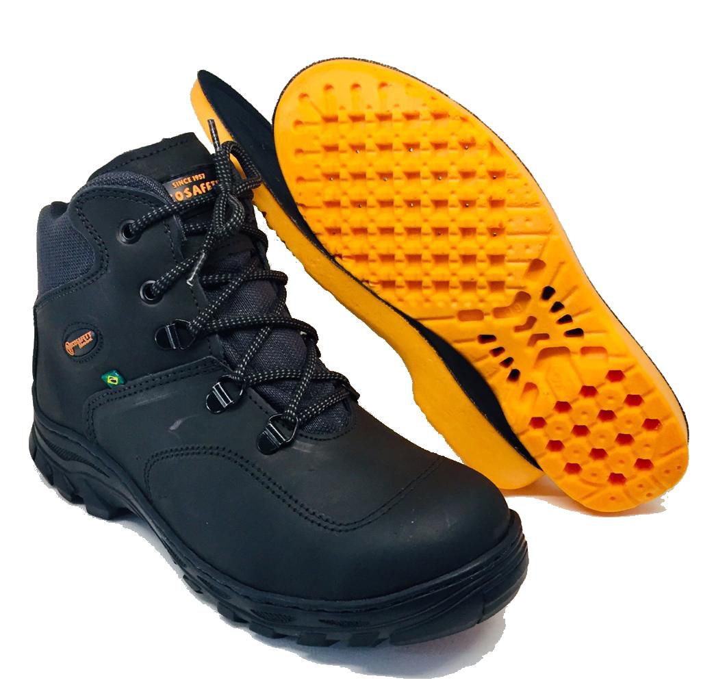 Botina De Segurança Ecosafety Bico Pvc Conforto Palmilha