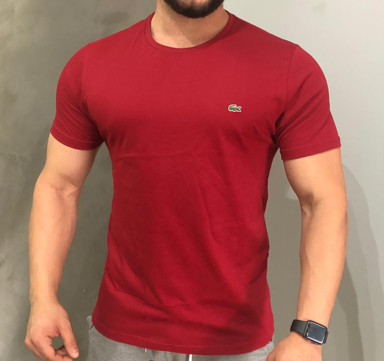 Kit 5 Camisetas Lacoste - Croco Basic's - Men Prime