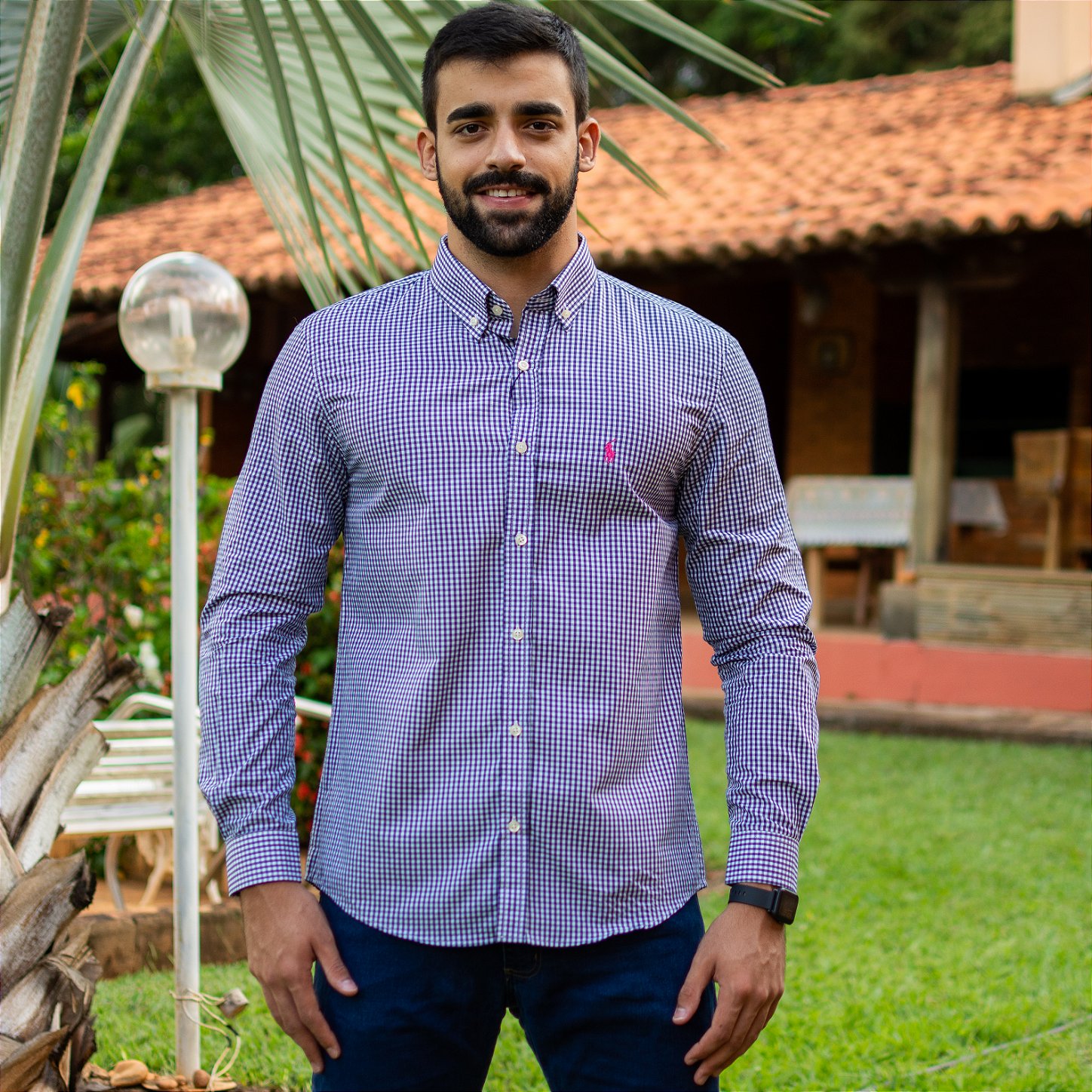 camisa social marca polo