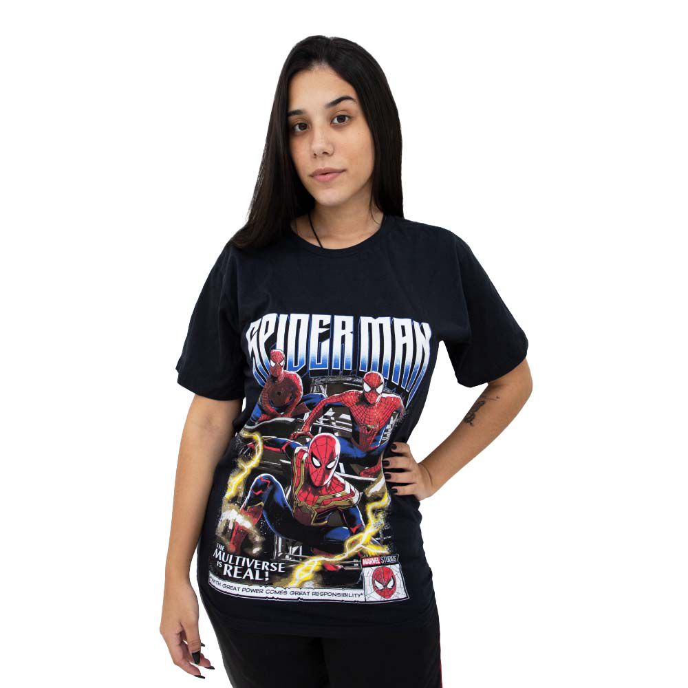 Camiseta Homem Aranha Multiverso Marvel Reduto do Nerd